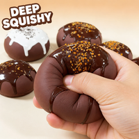Nouveau jouet anti-stress en silicone souple en forme de chocolat fondant