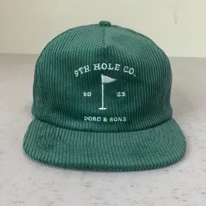 Wholesale or Custom corduroy 3D Embroidery Snapback Hat, Snapback Cap