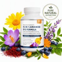 Capsules de suppléments oculaires Lutéine, Zéaxanthine, Mézo-Zéaxanthine, Safran pour le soutien de la vision et la santé oculaire - Prix usine, Marque privée