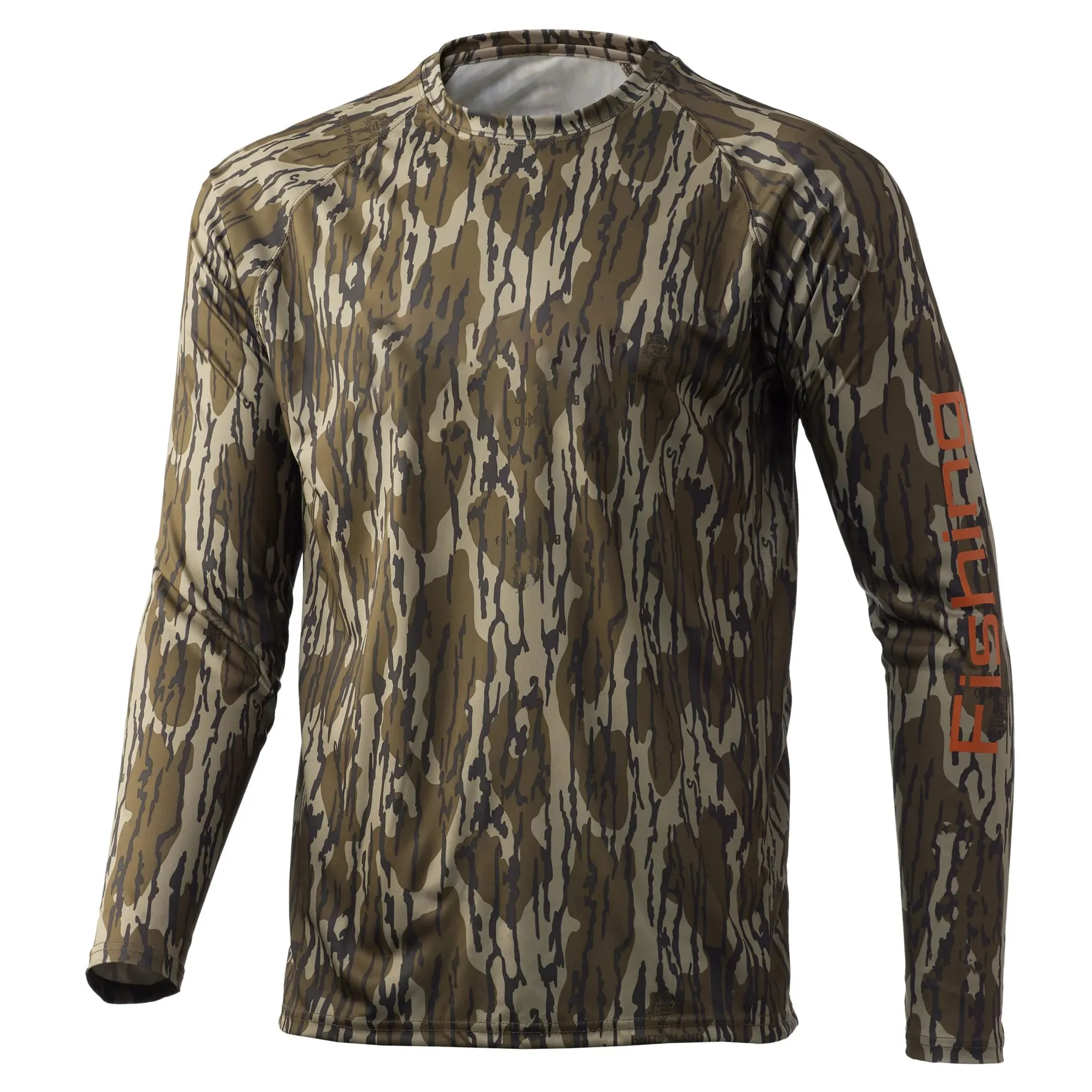 Camouflage Ventilation Shirt Fishing Fabric Uv Waterproof Elastic Force Comfort Men Customizable HUK Fishing Shirts