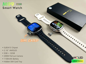 <span class=keywords><strong>Smartwatch</strong></span> 4G 5G M99 con Schermo Amoled 2.16", GPS, NFC, <span class=keywords><strong>Wifi</strong></span>, 3+32GB, 1100mAh, Fotocamera, Videochiamate, Playstore, Rete Android - Product Image 3