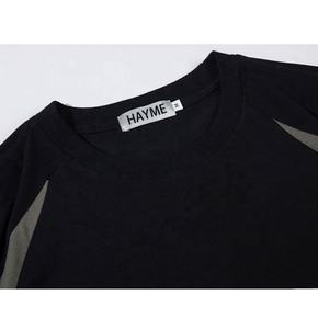 Camiseta de gran tamaño para hombre personalizada al por mayor, alta calidad, 100% algodón pesado, costuras en contraste con estampado de letras holgadas - Product Image 4