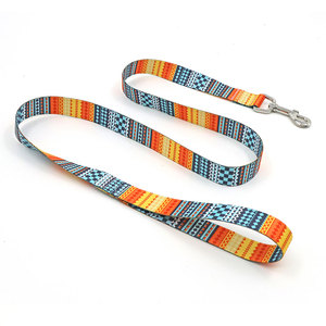 Geometric Pattern Polyester <b>Dog</b> Leash Durable Tribal Style All Seasons for Medium <b>Dogs</b> - Product Image 2
