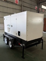 Groupe électrogène diesel portable super silencieux JSST Genaet 50kw 80kw 100kw 100kva 200kva 500kva sur remorque - Prix du moteur