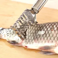 Нержавеющая сталь рыбочистка кухонный инструмент для чистки рыбы для очистки фруктов и овощей кожи выскабливание быстро весы пилинг рыбья чешуя Remover