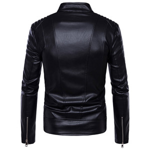 Blouson Moto en <span class=keywords><strong>Cuir</strong></span> Multi-Zip pour <span class=keywords><strong>Homme</strong></span> - Product Image 3
