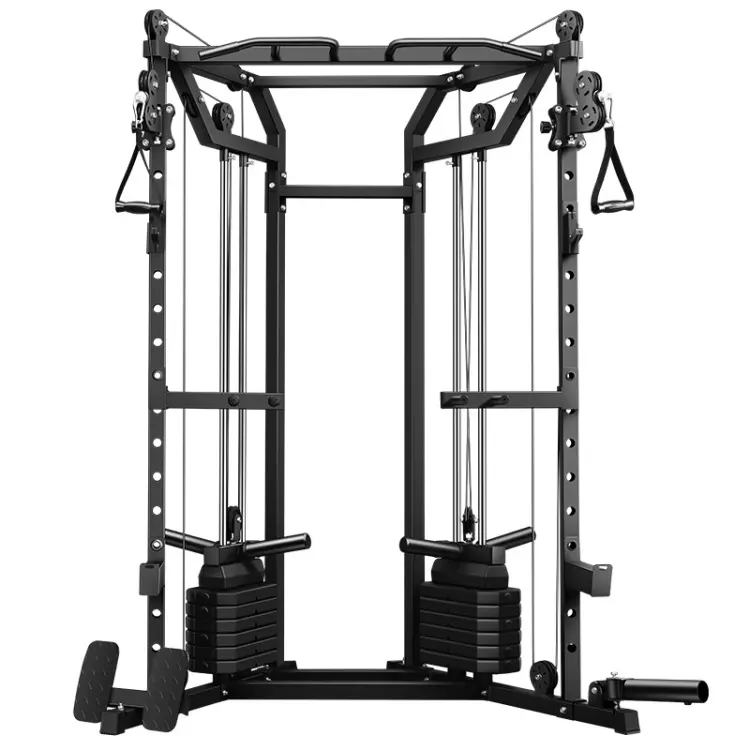 Body Building Cable Crossover Gym Smith Machine Multifuncional Power Cage Squat Rack