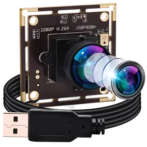 ELP 2Mpixles 1080P 30fps H.264 Kamera modul Weitwinkel 170-Grad-Objektiv Low Light Mini-PC-Webcam mit So ny IMX323-Sensor