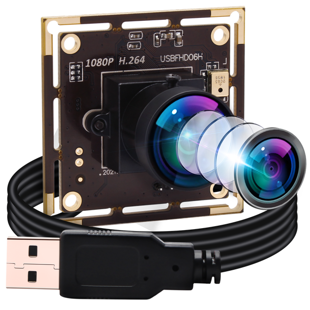ELP 2Mpixles 1080P 30fps H.264 Camera Module Wide Angle 170degree Lens Low Light Mini PC Webcam with so Ny IMX323 Sensor