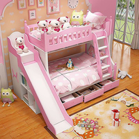Camas Literas para Niños a Precios de Fábrica, con Escaleras, para Muebles de Dormitorio