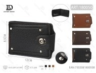 Set Regalo di Lusso Fatto a Mano con Portafoglio in Pelle a Bottone Singolo per Uomo - Product Image 1