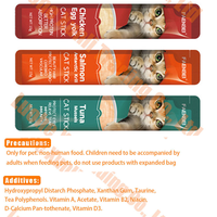 Mousse pour chatons en gros, 15g par bande premium, friandises populaires, pâté de chat, nourriture humide pour animaux de compagnie