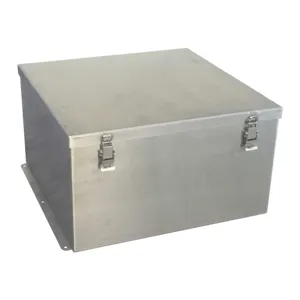 Stainless Steel Junction Box Rainproof Stainless Steel Box Enclosure IP65 High Protection Level Outdoor Wall Mounted Metal Box