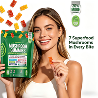 OEM 8-in-1 Mushroom Blend Gummies Gemengde Fruit Smaak Bevat Leeuwenmanen, Ashwagandha & Diverse Paddenstoelenextracten 80 stuks