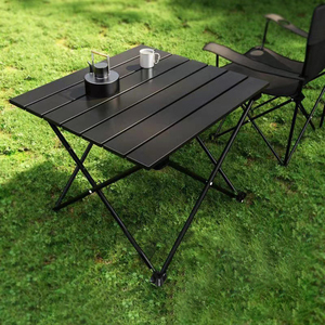 Folding <strong>Table</strong> Portable Hand-held Push <strong>Table</strong> Stall Outdoor Easy <strong>Foldable</strong> Folding <strong>Table</strong> and <strong>Chair</strong> Metal OEM - Product Image 3