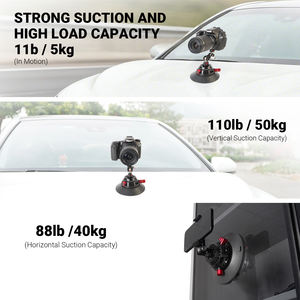 YUANYUJINGMI NOUVEAU Support de caméra à <span class=keywords><strong>ventouse</strong></span> de 6 pouces, rotatif à 360 degrés, réglable, avec filetage 1/4, en alliage d'aluminium pour GoPro Insta360 - Product Image 5