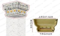 Moule en plastique ABS préfabriqué pour la tête de colonne carrée en béton