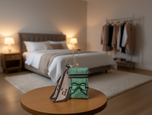 Fiocco Piatto Rotondo con Strass, Accessorio Moda Donna per Uso Quotidiano, 100% Poliestere - Product Image 2