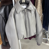 Manteau en cuir véritable surdimensionné pour femmes, chaud pour l'hiver, veste en cuir noir