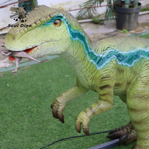 Modèles de dinosaures raptores animatroniques réalistes et miniatures à vendre - Product Image 1
