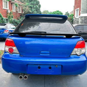 Subaru Impreza WRX Rear Spoiler Piano <b>Black</b> Carbon Fiber Texture 2001-2007 Ducktail ABS <b>Trunk</b> Wing - Product Image 2
