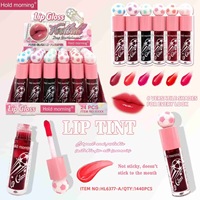 Nouveau produit populaire : Coffret de maquillage mignon avec gloss à lèvres et rouge à lèvres à chaîne suspendue, effet gloss aqueux