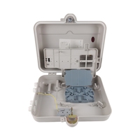 Boîtier de distribution de fibres optiques FTTH extérieur étanche en PP ABS, 32 ou 48 cœurs, avec cassette LGX 1x16 et boîtier de répartiteur PLC