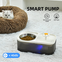 Pompe submersible USB ultra-silencieuse 150L/H, mini-pompe à eau avec arrêt automatique pour fontaine pour animaux de compagnie et petit aquarium