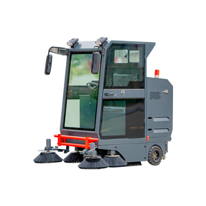 Electric Ride On Sweeper 48V 150Ah Battery 42 In Cleaning Path Sweeping And Suction Combination Park Sanitation Cleaner - Product Image 1