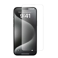 Protection d'écran en verre trempé pour iPhone 15 14 13 12 11 Pro 16Pro, logo personnalisé, couverture intégrale, lot de 3