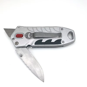 Dao đa năng gấp gọn, lưỡi thép carbon cao cấp, cán hợp kim kẽm, dao cắt thảm hai lưỡi - Product Image 5