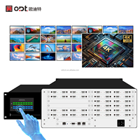 Matriz de Video 4K 8x32, Conmutador Modular HD-MI, Controlador de Video Wall con Interfaz Web para Sala de Conferencias y Centro de Comando