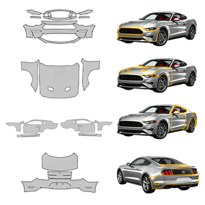 Para Ford Mustang <span class=keywords><strong>2.3</strong></span> Ecoboost Coupé 2018-2023, Película Protectora de Pintura Transparente de TPU PPF Precortada de 7.5 Mil, Autoregenerable - Product Image 1