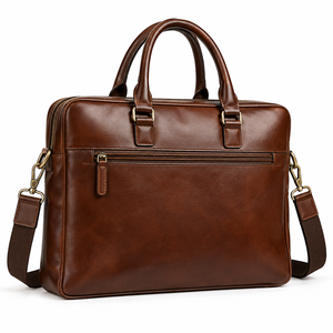 Bolso de Trabajo de Cuero Premium con Compartimento para Portátil para Profesionales de Negocios, Documentos de Oficina, Accesorios de Computación y Uso Diario - Product Image 6