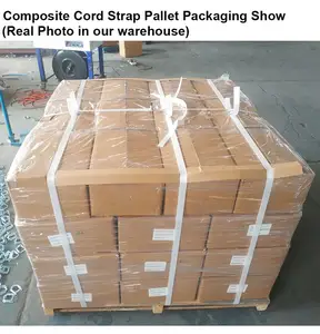 पॉलिएस्टर कॉर्ड स्ट्रैप मैनुअल पैकिंग के लिए समग्र पट्टा के साथ वायर पैकेजिंग बकल उच्च शक्ति स्टील बेल्ट पैकिंग बकल