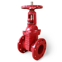 Vanne à opercule manuelle à pression de 5 pouces en fonte ductile à tige longue avec extrémités à bride pour l'eau, certifiée ISO9001, garantie 18 mois, marque Kxc