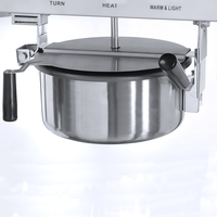 Máquina automática De palomitas De maíz, De acero inoxidable, 8Oz