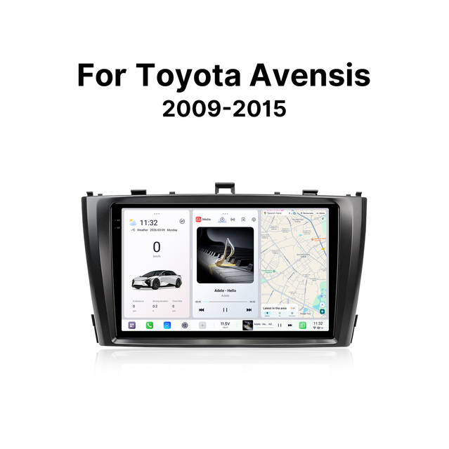 Youducar for Avensis 2009-2015 Android 2K Car Radio for Player Head Unit Navigation Wireless CarPlay Touchscreen TV Stereo