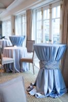 Nappe de cocktail en satin brillant pour extérieur, nappe décorative en satin pour mariage, banquet, et décoration de table haute