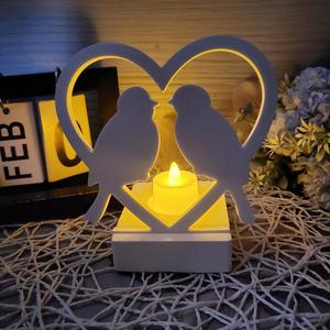 M52752 Molde de silicona para yeso y cemento con diseño de dos pájaros enamorados mirándose - Product Image 3