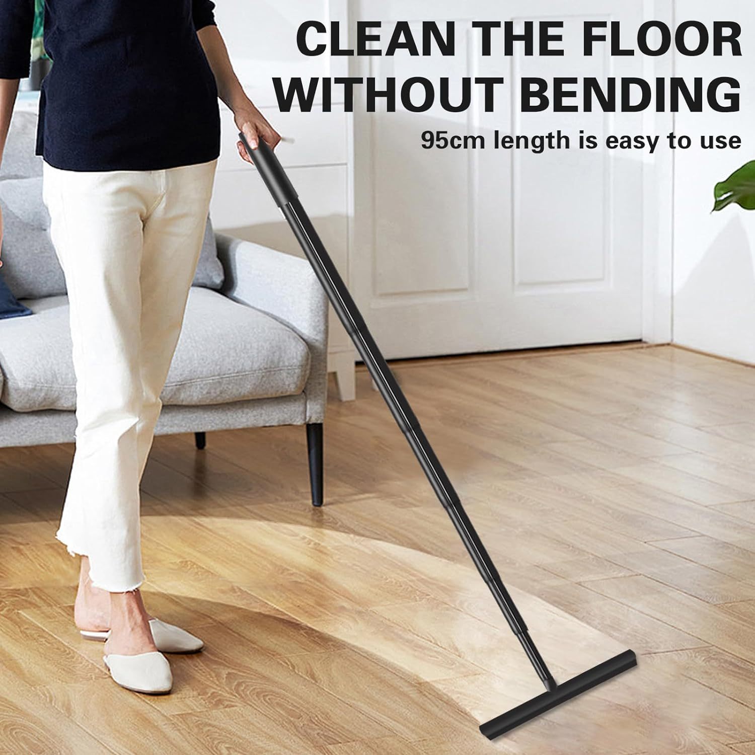 New Coming Stainless Steel Retractable Silicone Window Shower Squeegee Heavy-Duty Bathroom Squeegee for Shower Glass Doors · image 4