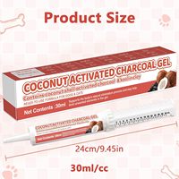 Pâte d'argile au charbon actif pour chiens et chats, kit de détoxication pour animaux, absorbeur de toxines, absorption rapide, récupération sûre du système digestif