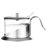 Bocaux à condiments en verre avec couvercles et cuillères, contenants à épices, pots à assaisonnement avec couvercle hermétique pour le café et le thé