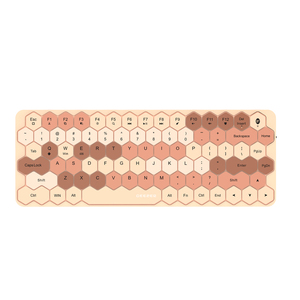 Geezer phong cách 2.4G Bàn phím BT không dây với thiết kế bàn phím lục giác thanh lịch - Product Image 1