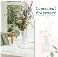 Bouteille diffuseur vide rechargeable en verre de 150 ml/5 oz, pots diffuseurs, conteneur de stockage pour aromathérapie, accessoires de parfum
