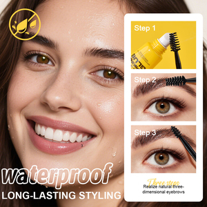 Gel sourcils végétalien waterproof tenue forte, transparent, pour sourcils effilochés, personnalisation OEM, logo sur mesure - Product Image 6