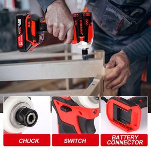 Atornillador <span class=keywords><strong>Eléctrico</strong></span> sin Escobillas con Torque Ajustable, Taladro Inalámbrico de Impacto de 5 Velocidades con 3 Luces LED y Batería para Herramientas <span class=keywords><strong>Makita</strong></span> de 18V - Product Image 5