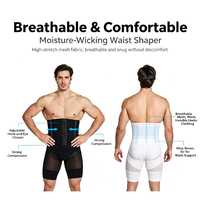 Ceinture amincissante pour hommes en maille respirante, corset invisible pour le ventre de bière, gaine sportive sculptante – Vente en gros