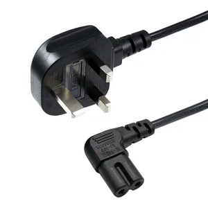 1.5m 1.8m 2m 3m 5m Uk Standard 3pin Prise SF-06 + C7 Connecteur Figure 8 Câble Principal Ac Cordon D'alimentation Câble pour Ordinateur Portable