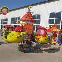 Manèges pour enfants en forme d'avion miniature pour parcs d'attractions, avion électrique rotatif pour centre commercial